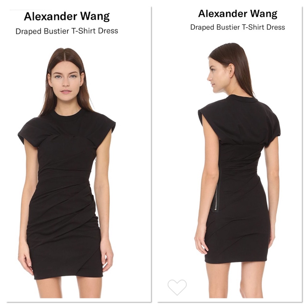 Alexander Wang Draper Bustier T-Shirt Jersey Dress
